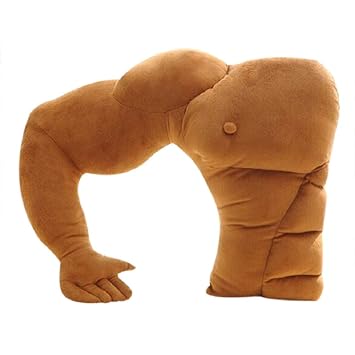 Vertily Boyfriend Arm Pillow Plush Toy Soft Stuffed Muscles Arm