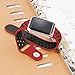 UMTELE Nike Series 2 Soft Silicone Replacement Sports Watch Strap with Ventilation Holes for Apple Watch, Small/Medium, Red/Black, 38mm