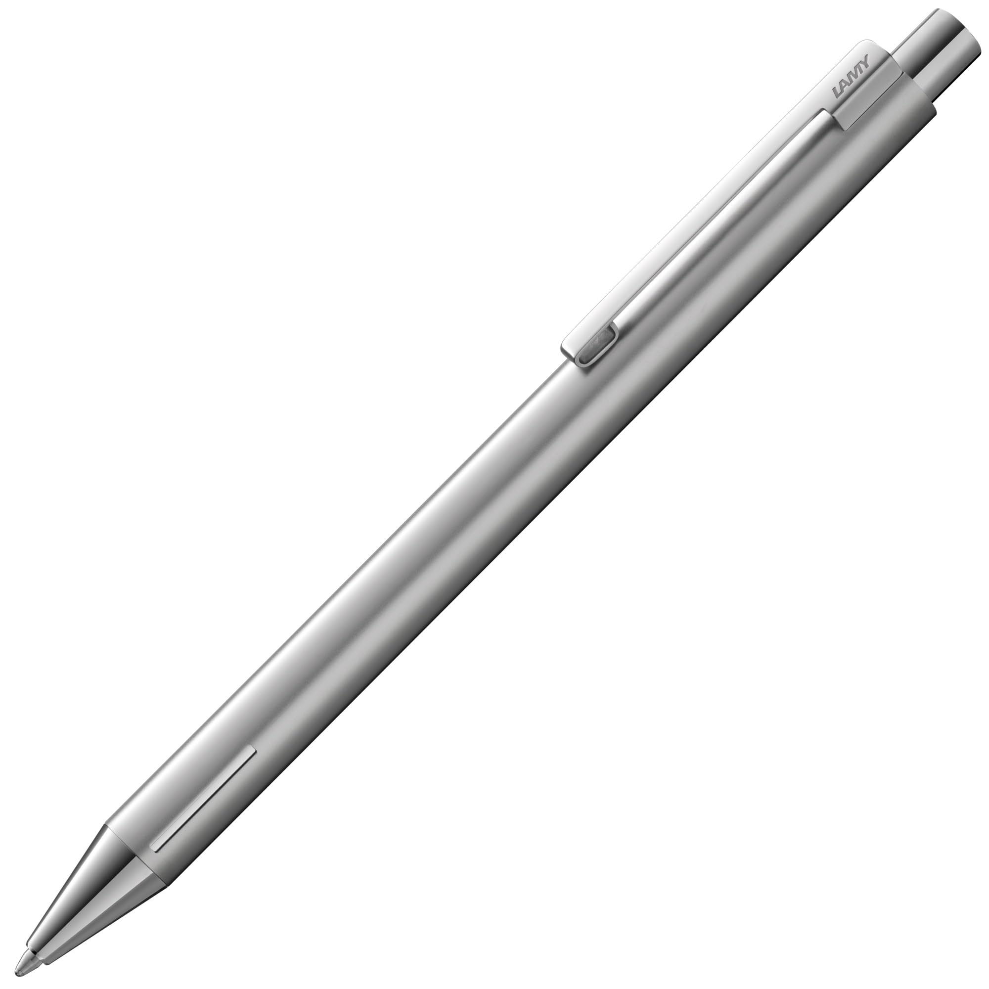 Lamy econ matt ballpoint pen - functional ballpoint pen with stainless steel body - curved clip & innovative grip zone - incl. large capacity refill M 16 in line width M in black — image 1