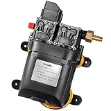 bayite 12V DC Fresh Water Pump 7.5 L/Min 2 GPM 100 PSI Adjustable 12 Volt Diaphragm Pump Self Priming Sprayer Pump with Pressure Switch for RV Camper Marine Boat