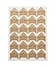 120pcs Self Adhesive Paper Photo Foto Corner Stickers for Scrapbooking, Personal Journal & Diary Adhesives (Kraft)