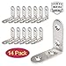 14-Pack, WEBI Heavy Duty Stainless Steel Corner Braces, 1.77