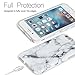 SANKTON iPhone 6 / 6s case Marble, Slim-Fit Anti-Scratch Shock Proof Anti-Fingerprint IMD Soft TPU Cover with Matte Pattern for iPhone 6 & iPhone 6s 4.7-inch (White Marble)