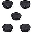 Rear Lens Cap & Body Cap Cover Set for Canon EF EF-S Mount Camera 90D 80D 77D 70D T8i T7 T7i T6 T6i T5i SL3 SL2 7D Mark II 6D Mark II 5D Mark IV 1Dx Mark III etc -5 Packs
