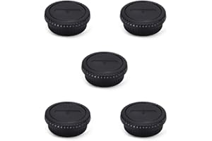 Rear Lens Cap & Body Cap Cover Set for Canon EF EF-S Mount Camera 90D 80D 77D 70D T8i T7 T7i T6 T6i T5i SL3 SL2 7D Mark II 6D