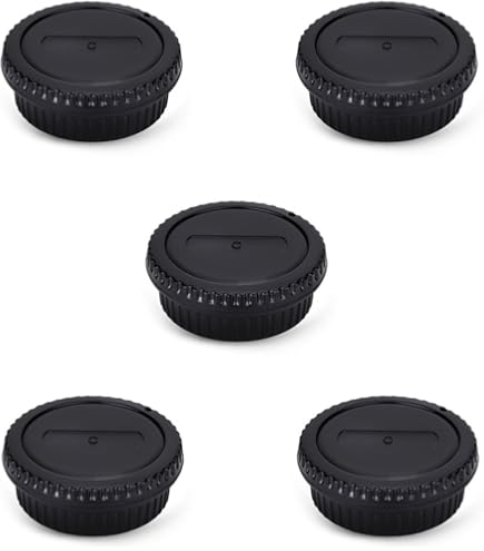thumbnail image 2 of 5-Pack Rear Lens Caps For Canon Cameras - Fits 5D, 7D, 6D, III, II, 200D, 1500D & More 2 of 4