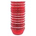 Eoonfirst Mini Foil Cupcake Liners Christmas Days Muffin Paper Baking Cups 300 Pcs (Red)