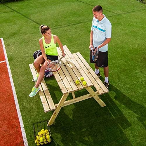 BrackenStyle Chester 6 Seat Picnic Table - A Frame Pub Bench Outdoor Garden Seating - 150cm Length (Green Pine) - Image 5