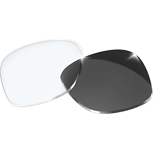 AMVR Transition Lenses Replacement Compatible with Ray-Ban Meta Wayfarer RW4006(Gen1) & RW4012 50mm(Gen2) Sunglasses, Photoch
