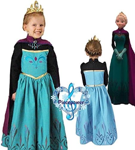 Amazon Co Jp マディソン Madisonアナと雪の女王 エルサ Frozen Elsa戴冠式 子供 幼児刺繍ドレス 裏地付 プレゼント1点付 マントは別売りです 1cm ホビー 通販