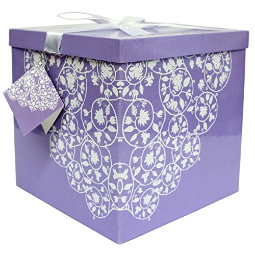 , 10"x10"x10" Easy To Assemble, No Glue Required With Ribbon