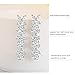 IncatonLeaf Clover Round Crystal Wedding Earrings Best Birthday Christmas Gifts for Women, Silver