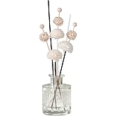 Haakong 50 Pcs Reed Diffuser Sticks Rattan Flower Reed Fragrance Diffuser Set Diffuser Sticks for Office Home Decor (50, Black and White, 11'')