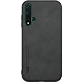 Kepuch Silklike Case for Huawei Nova 5T,Honor 20/20S - Cover Bumper Built-in Metal Plate for Huawei Nova 5T,Honor 20/20S - Black