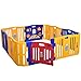 LAZYMOON Baby Playpen Kids 8+4 Panel Safety Play Center Yard Home Indoor Outdoor Fence