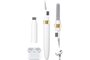 AHERO 4 in 1 Cleaner Kit for AirPods, Cleaning Pen for Earphones, Cleaning Tool for Charging Case and Headphones (Gold)