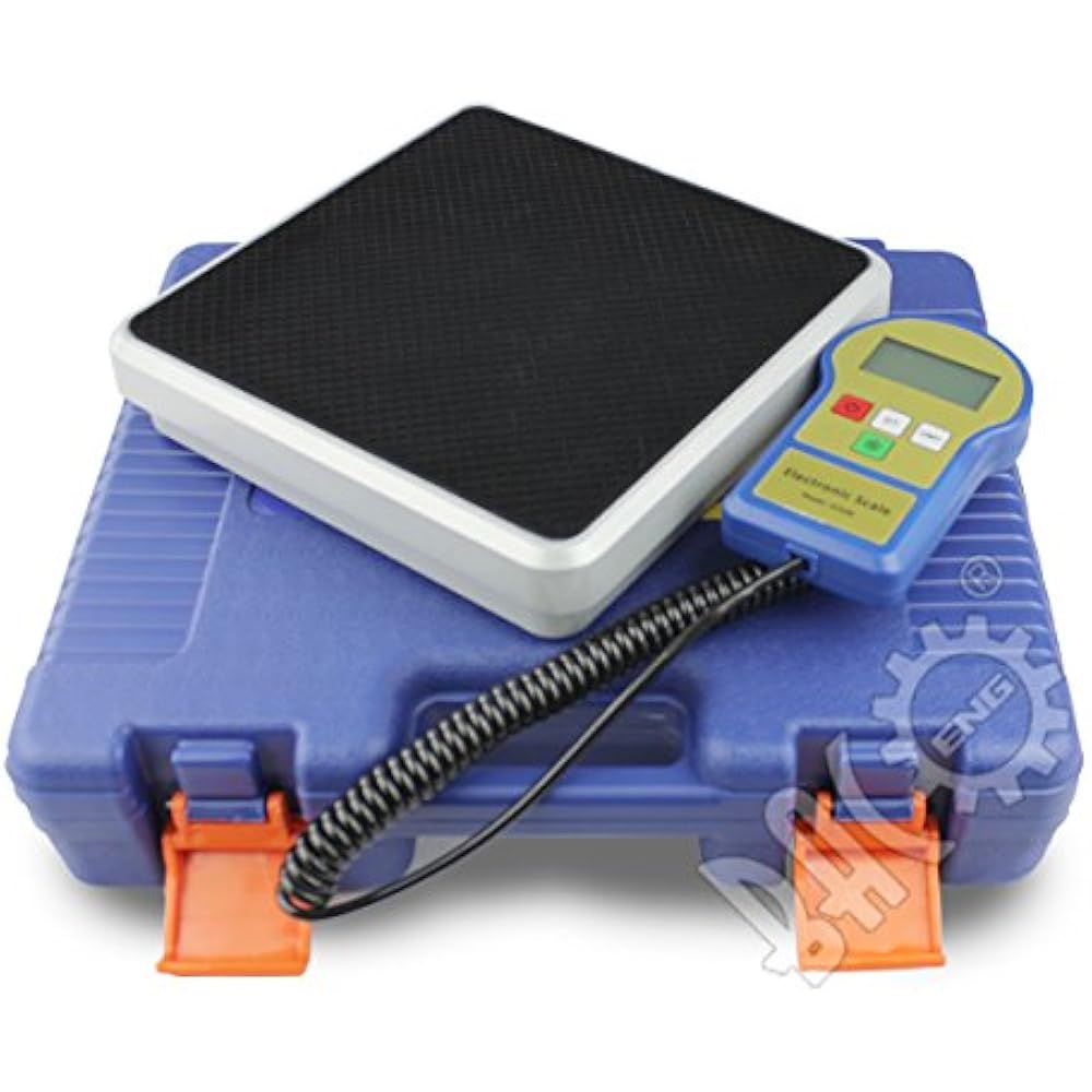 Digital Electronic Refrigerant Charging Weight Scale 220lbs For HVAC