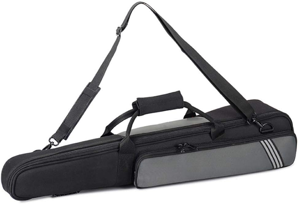 YANQ Saxophone Case Straight Tube Soprano Saxophone Bag Set B Flat Black Tube Bag