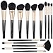 BESTOPE Professional Makeup Brushes without Shed Premium Synthetic Foundation Brush Set Kit for Blending Powder Blush Concealer Highlighter Eyeshadows