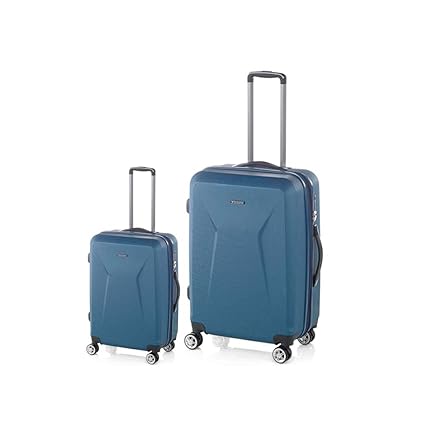Juego de 2 Maletas Iguana Gladiator de 34/38-100/114 litros (Azul Prusia)