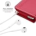 Snugg iPod Classic Case Leather Flip Case [Card Slots] Executive Apple iPod Classic Wallet Case Cover and Stand Red - Legacy Series