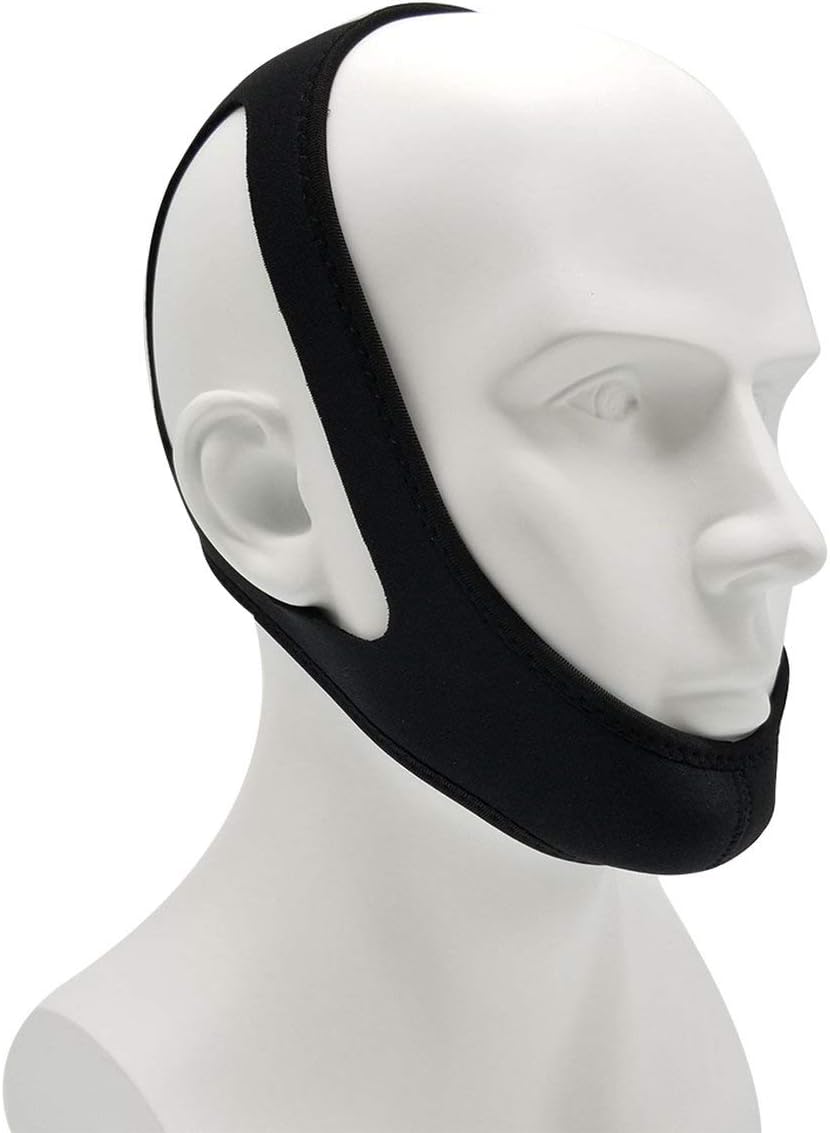 Anti Snore Chin Strap Stop Snoring Snore Belt Sleep Apnea Chin Support Straps for Woman Man Night Sleeping