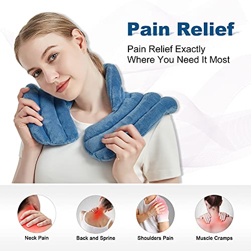 Microwave Heating Pad for Neck and Shoulders, Additional Large Weighted