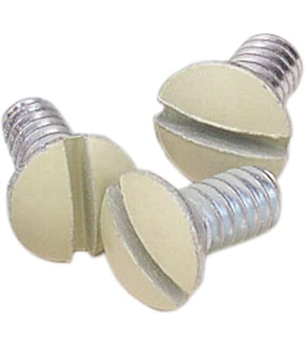 thumbnail image 2 of Leviton White Wall Plate Screws - 20 Pack, 5/16 Inch Long, Oval Head Milled Slot, 6-32 Thread For Leviton Switch Plates 2 of 13