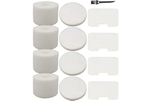 Dttery 4 Pack Filters Kit Replacement for Shark Navigator Deluxe Upright Vacuum NV42, NV44, NV46, UV402 Part # XFF36
