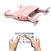 Rabing Foldable RC Drone FPV Wifi RC Quadcopter Altitude Hold Remote Control Drone with 2MP HD 720P Camera RC Helicopter(Pink)