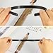 Hicarer 30 Pack Plastic Hair Headband 10 mm Plain No Teeth DIY Hair Bands Plain Headbands for Girl and Woman (Black)