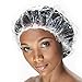 Disposable Hair Processing Caps - Shower Caps, Pack of 100 Plastic Caps