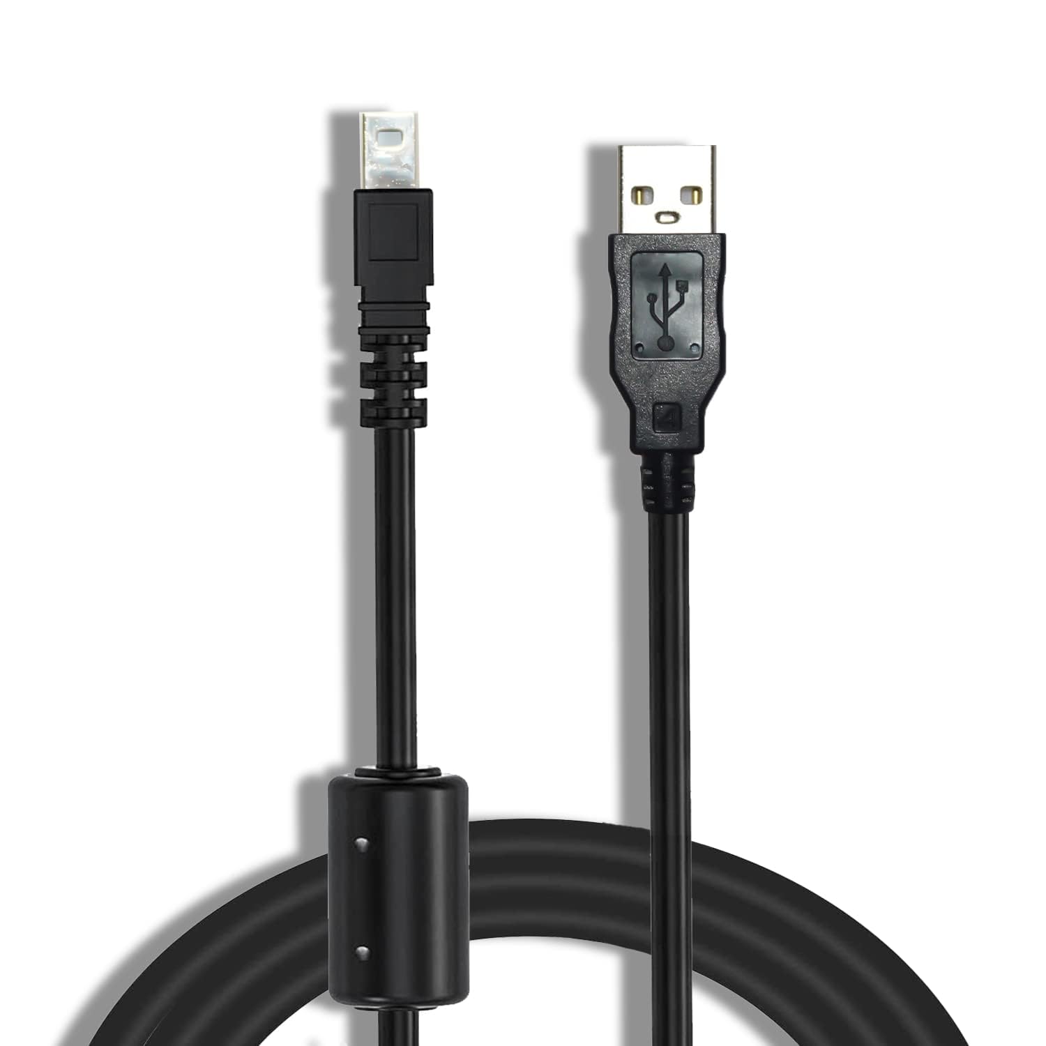 Adhiper UC-E6 USB Data Cable Replacement Camera UC-E16 UC-E17 Transfer Cord Compatible With Nikon Digital Camera DSLR D750 D5300 D7200 D3200 Coolpix L340 L32 A10 P520 S6000 S9200 (1.5M/Black)