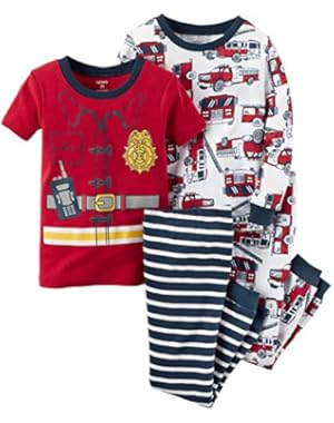 Carter's 4 Piece Fire Trunk PJ Set (Baby)