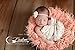 VEGAN (Animal Friendly) Peach Faux Flokati Fur, Newborn Photo Props, Hypoallergenic & Washable Baby Props, Basket Stuffer Fur Photography Props - CUSTOM PHOTO PROPS