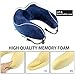 ONSON Travel Pillow - 100%Pure Memory Foam Neck Pillow - U-Shaped Airplane Car Flight Pillow,Breathable and Comfortable 360-Degree Head Support,Ultra Plush Velour Cover(with Eye Mask and Two Earplugs）