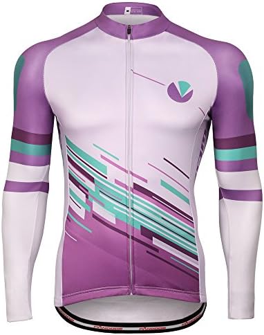 PANDOOM Outdoor Sports Men's Windproof Long Sleeves Winter Fleece Thermal Cycling Bicycle Jersey Jacket Size XL