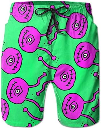 Djsir Alien Mens Boardshorts Gym Mens Swim Trunks Quick Dry