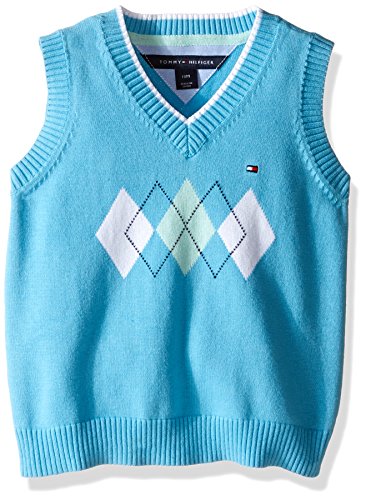 Tommy Hilfiger Baby Boys  Henry Sweater Vest, Zen Blue, 24 Months