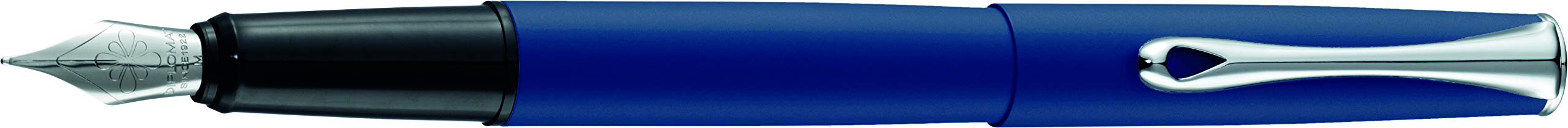 Diplomat - Esteem - Fountain Pen in Stainless Steel - Matte Blue - Resistant and Elegant - High End - 5 Years Warranty