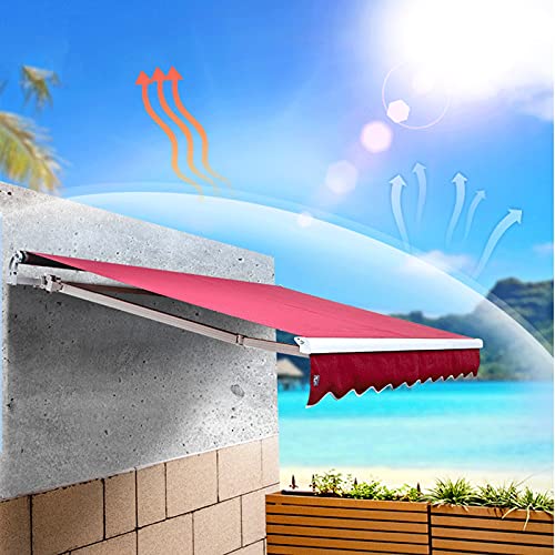 DNNAL Motorisierter Sonnenschirm, Einziehbares Fenster Markise Tür Canopypatio Deck Markise Fenster Markise Türdachen – Bild 6