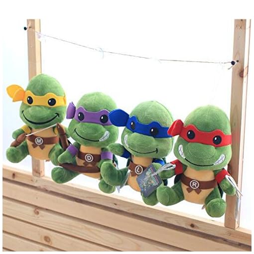 Teenage Mutant Ninja Turtles Plush Toys Dolls 4PCS Action Figure