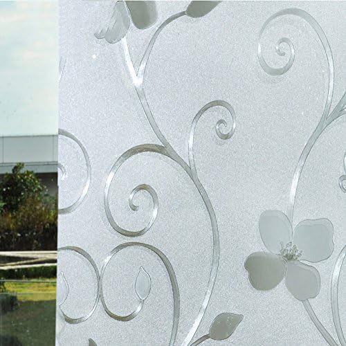Frosted glass films sticker window paper static electricity glue windows and windows thermal insulation sun protection balcony restroom bathroom-A 80x200cm(31x79inch)