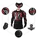 OHMOTOR Motorcycle Protective Jacket Armour for Men, Chest Back Spine Full Body Protector Armor, Motorbike Motocross Riding Protective Gear Armoured Jacket for KTM, MTB, ATV, Dirt Bike (Red, XLarge)