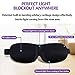 Sleep Mask 2 Pack,Eye Mask for Men Women 3D Contoured Blinder & Blindfold Comfortable & Super Soft Sleeping Masks with Adjustable Buckle,Suitable for Travel/Nap/Night's Sleeping(Black/Blue)