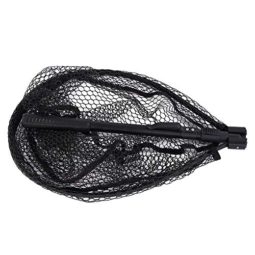Kescheln Fliegenfischen Netz, Fischernetz Tragbare Aluminiumlegierung Schnellklapp Fliegenfischen Hand Dip Net Fanggeräte zum Fangen von Bass Carp Catfish