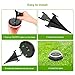 Jack & Rose Solar Ground Lights Outdoor Solar Pathway Lights Fairy Garden Lights Solar Powered IP67 Waterproof 8 LED Disk Light for Yard Deck Lawn Patio Driveway (Warm Light, 4 Pack