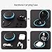 Protective Case for Airpods, SUNGUY Hard Shell Fullbody Small Cool Travel Pocket Case Cover with Keychain for Airpods Pro
