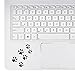 StickAny Palm Series Pawprints Sticker for MacBook Pro, Chromebook, and Laptops (Black)
