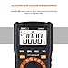 Digital Multimeter TRMS 6000 Counts, LED Intelligent Socket, Manul Ranging Measuring AC/DC Voltage, AC/DC Current, Resistance,Capacitance,Frequency/Duty, Diode test, Continuity test TACKLIFE DM05